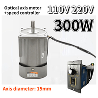 Motor de CA PLC de 300W con Eje Óptico, Reductor de Velocidad, 220V/110V, con Controlador de Velocidad, Venta al por Mayor