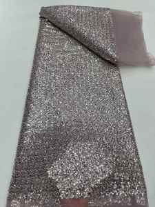Tissu en dentelle bleu clair à sequins épais, maille scintillante pour <span class=keywords><strong>robe</strong></span> de mariée, demoiselle d'honneur, livraison rapide en gros - Product Image 6