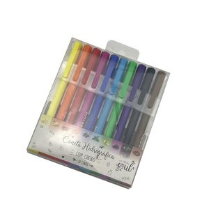 Lot de stylos marqueurs à pointe feutre en plastique personnalisés, couleurs assorties, pointe moyenne, parfum fruité - Product Image 5