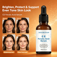 Sérum Éclaircissant Anti-Âge et Anti-Rides OEM en Gros, Végan, à la Vitamine C & E et à l'Acide Férulique, Éliminateur de Taches Brunes, 30ml