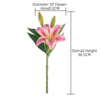 CL09006 Künstliche Blumen Tiger Mini Lily Real Touch für Hochzeit Home Party Garden Shop Büro Dekoration