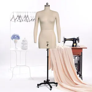 Barato Maniquí vestido de maniquí fabricante vestido forma sastrería ajustable medio cuerpo maniquí Mujer