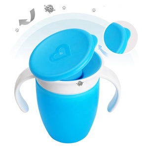 Tasse d'apprentissage Degree Magic pour bébé, anti-fuite, anti-étouffement, en silicone avec poignée, portable, pour bébés de 6 mois et plus, anti-déversement, miracle - Product Image 2