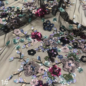 Robe de Soirée de Luxe Haut de Gamme en Dentelle, Broderie Florale, Nouveau Design 2026, Tissu en <span class=keywords><strong>Tulle</strong></span> Brodé de Paillettes, Vente Directe Usine - Product Image 2