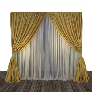 Factory Price Wedding <b>Party</b> <b>Backdrop</b> Fabric Decor White Pipe and Drape <b>Backdrop</b> Outdoor Stage Curtain for Wedding Events - Product Image 1