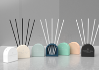 C & H Récipient de diffuseur de roseau en céramique de luxe Décoratif pour la maison Vide Récipient d'huile essentielle Vente en gros Bougie et accessoires de parfum