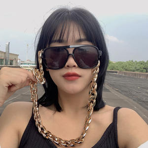 Nuova moda Hip Hop catena di <span class=keywords><strong>occhiali</strong></span> <span class=keywords><strong>da</strong></span> <span class=keywords><strong>vista</strong></span> alta catena di vetro oro argento esagerato catena di vetro oro <span class=keywords><strong>da</strong></span> <span class=keywords><strong>sole</strong></span> - Product Image 3