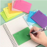 Lynmoe LPD10 Blocs-notes autocollants 50 feuilles 3x4 pouces carrés, impression UV, haute qualité, bloc-notes promotionnel pour le bureau