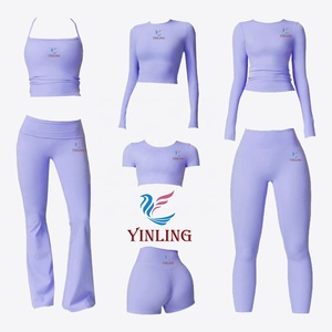 مجموعات ملابس رياضية نسائية مقاس كبير طقم لياقة بدنية يوجا ملابس صالة ألعاب رياضية - Product Image 4