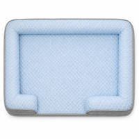 Lit rafraîchissant d'été pour chien et chat, surface en gel perlé, dossier orthopédique, antidérapant, lavable, OEM, marque privée, en gros