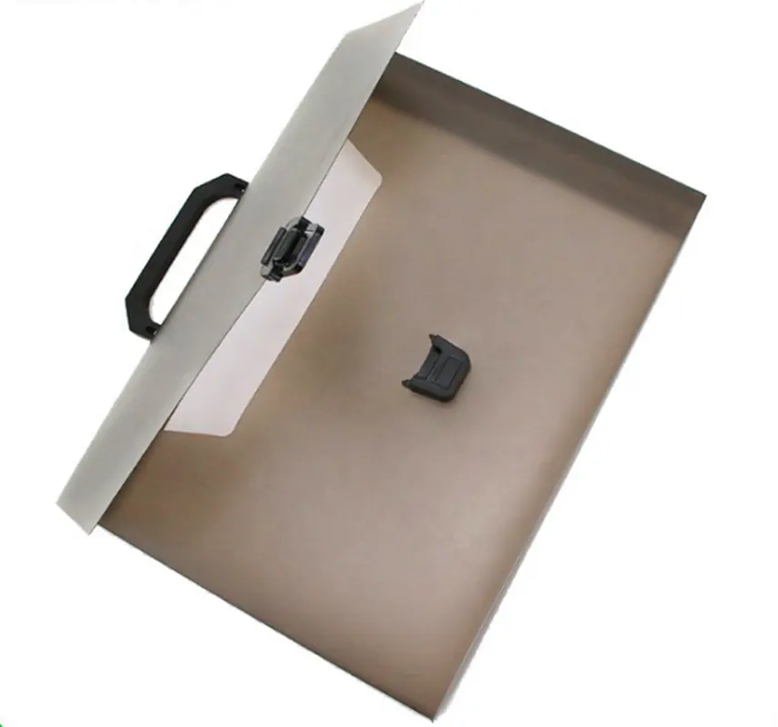 Porte-documents de format A4 en Poly PP, boîte de rangement de fichiers en plastique avec poignée