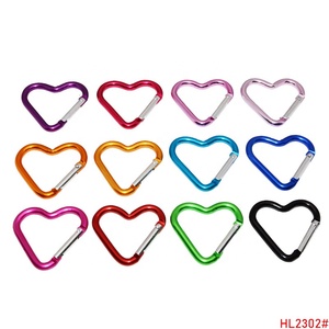 Biểu Tượng Tùy Chỉnh Nhôm Chất Liệu Hình Trái Tim Leo Núi Carabiner Clip Đa-Màu Kim Loại Mùa Xuân Snap Móc Nạp Móc Cho Ngoài Trời - Product Image 6