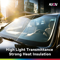 Film solaire pour vitres de voiture en céramique nano de qualité supérieure, 1% VLT, haute isolation thermique, protection des soins de la peau, film de protection solaire, 1,52*30M