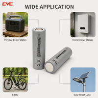 Venta de Fábrica: Baterías Recargables NMC 21700 EVE 50E 3.6V 5000mAh, Celda de Iones de Litio con Descarga 3C para Banco de Energía Solar