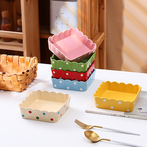 Ensemble de bols en céramique colorés, vaisselle en porcelaine pour la maison, bols à riz pour la salle à manger et les fêtes - Product Image 1