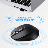 Souris d'ordinateur sans fil personnalisée 6D Souris Sans Fil RF 2.4Ghz souris optique sans fil avec clics muets vente en ligne