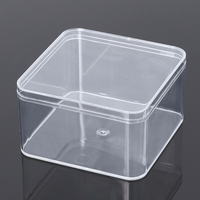 SUNSHING Vente en gros de contenants à gâteau carrés en acrylique transparent avec couvercle, boîte d'emballage en plastique pour desserts, contenants pour mousse et tiramisu