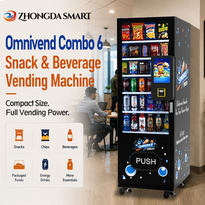Nueva Máquina Expendedora de Bebidas Frías con Código QR de 10.1 Pulgadas, 6 Bandejas, Lector de Tarjetas, Asequible para Pequeñas Empresas en EE. UU. - Product Image 2