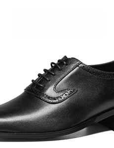 Zapatos de vestir de tacón alto con punta en pico, estilo moderno, zapatos de boda para el novio, zapatos de vestir y Oxford de cuero para hombre a la moda. - Product Image 5
