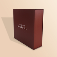 Wholesale Luxury Cardboard Paper Gift Packaging Coated Foldable Magnetic Paper Boxes