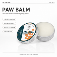 Baume hydratant pour pattes d'animaux, pour chiens et chats, ingrédients naturels, protège, répare, apaise les pattes sèches et gercées