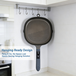 OEM ODM LCD Display with <b>Timer</b> 2026 Trending Grill Pan Custom Logo Ribbed Steak Cooking Pan for Household <b>Kitchen</b> Cookware - Product Image 3