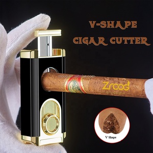 Encendedor de antorcha de chorro de triple llama 2024 con soporte y cortador de cigarros, nuevo producto para uso de cigarrillos y cigarros para obsequios - Product Image 4