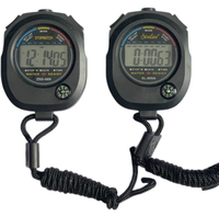 Cronómetro deportivo digital con brújula, cronógrafo impermeable de 1/100 de segundo para correr, entrenamiento y cronometraje en laboratorio