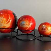 Boule extincteur ergonomique légère et facile à saisir pour une opération de lancer manuel d'urgence instantanée