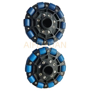 Roulettes omnidirectionnelles en caoutchouc <span class=keywords><strong>nylon</strong></span> de 125mm pour le transport logistique - Product Image 5