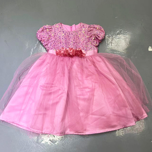 Gaun Pesta Putri Musim Panas 2026 untuk Anak Perempuan, Pola Solid, Gaun Wanita dengan Renda, Panjang, Pasokan ODM - Product Image 4