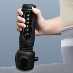 Pistola de masaje de vibración de alta intensidad eléctrica de mano personalizada, masajeador de músculos corporales de tejido profundo, inalámbrico para la cabeza, mano, pie - Product Image 3