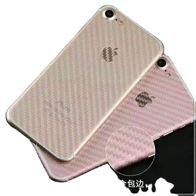 8 Inch Black Carbon Fiber With PVC Full Coverage and Anti Scratch Film on the Back, Frosted Twill Pattern Mobile Phone case Back
