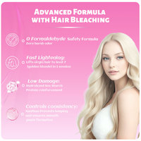Poudre décolorante ultra blonde sans formaldéhyde BREMOD OEM ODM, poudre éclaircissante pour cheveux à la kératine professionnelle pour utilisation en salon