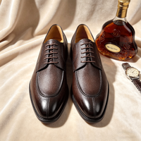 Nouvelles Chaussures Oxford pour Hommes 2026 en Cuir Véritable – Chaussures Habillées Classiques Noires à Bout Pointu pour le Bureau et les Affaires