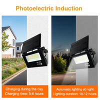 Projecteur LED COB extérieur, télécommande, étanche IP67, solaire, lumière du jour 6000K, 36000 lumens, angle de faisceau 120°, jardin