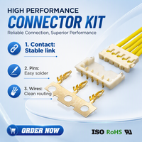 Conector Alternativo JST ACH1.2, Conector Cruzado JKUN, Iluminación LED, Conjunto de Cables Serie ACH, Pa66, 1.2mm, Wafer