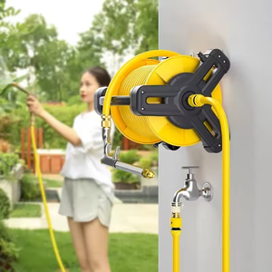 Ensemble de tuyau d'arrosage mural rétractable haute pression de qualité supérieure avec enrouleur, en PVC flexible 3 couches, norme CNS - Product Image 4