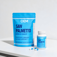 Capsules de Saw Palmetto Marque Blanche OEM – Soutien Prostate Adulte, Bloqueur de DHT, Croissance Capillaire, Sans Gluten, Non-OGM