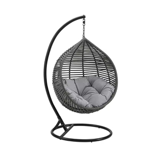 Kursi ayunan telur gantung tunggal, gaya Eropa dapat dilepas furnitur luar ruangan teras rotan ringan - Product Image 1
