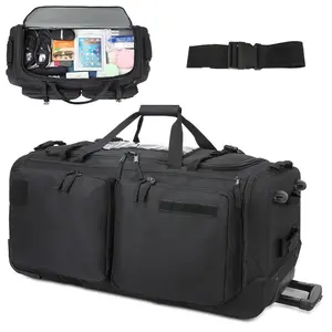 32 Inch Multi-Pocket Trolley Bag Travel Bag With Wheels Durable Nylon Mountain Wheeled Large Luggage Bag Travel