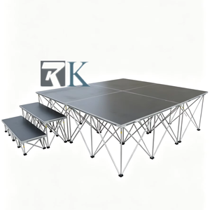 Système de scène modulaire en aluminium, scène mobile pour mariages, spectacles, expositions, événements musicaux - Product Image 1