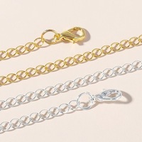 Vente en gros de fermoirs à double homard, collier en métal, extension de bracelet, connexion de chaîne, accessoires de bijouterie, chaîne d'extension
