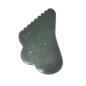 Gua Sha Alat Wajah Nephrite Guasha dengan Tepi Halus Digunakan untuk Fisioterapi dan Akupunktur SPA untuk Pijat Wajah - Product Image 1