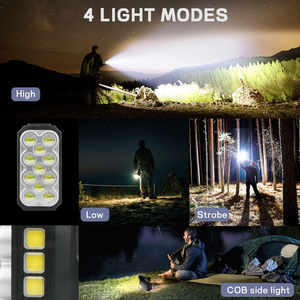 Projecteur <span class=keywords><strong>Rechargeable</strong></span> 90000 Lumens, <span class=keywords><strong>Lampe</strong></span> Torche <span class=keywords><strong>LED</strong></span> Portable avec Alimentation Solaire, Phare Super Puissant pour la Pêche et le Camping - Product Image 5