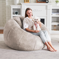 Grand pouf pour canapé pour adultes Fauteuil rembourré Pouf géant confortable