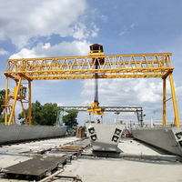 Grue portique à poutre simple et double poutre, coupe-vent, pour extérieur, 10T, 20T, 30T, 50T, type treillis, pour la construction