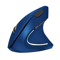 Mouse Gaming Vertikal Ergonomis 2.4G Nirkabel USB Mini untuk Tangan Kanan, Bertenaga Baterai, untuk Penggunaan Kantor yang Efisien, Tersedia