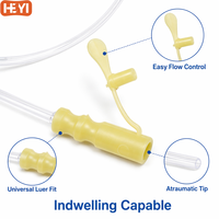 HEYI Cathéter de drainage chirurgical vétérinaire jetable, radiopactique, en polyuréthane, pour plaies, équipement médical 10Fr