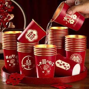 Vaso de Papel Desechable de Pared Simple con Tapa, Impreso Personalizado, Recubierto con Papel de Aluminio Plateado, Biodegradable y Ecológico de Grado Alimenticio - Product Image 3